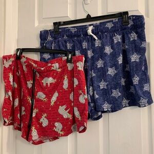 2 pairs Secret Treasures women’s plus size Lounge pajama Shorts. Size 2X $10